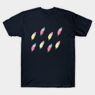 Feathers Pattern T-Shirt